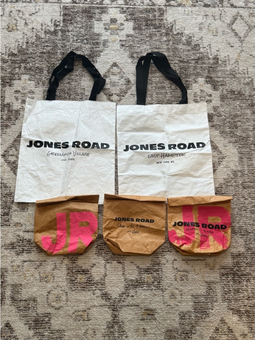 Jones Road Beauty Assorted Shopping And Cosmetic Pouches - Picture 2 of 5